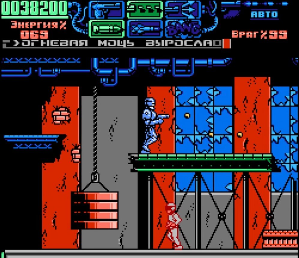 Robocop 3 - геймплей игры Dendy\NES